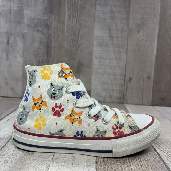 Converse Chuck Taylor AllStar CTAS High Top Boys Toddler Size 12 Wolf Pack White - Picture 7 of 13